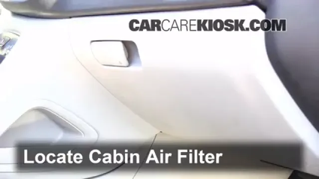 2013 Dodge Dart SXT 2.0L 4 Cyl. Filtre à air (intérieur) Changement